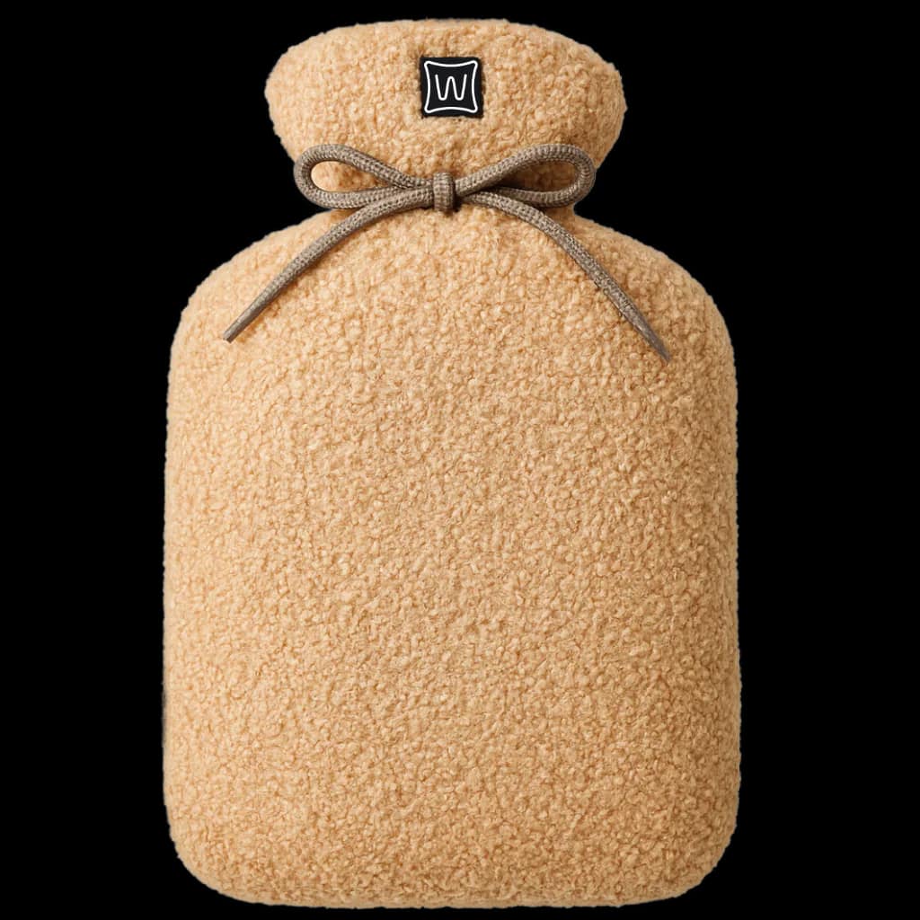 Warmpi Buddy Teddy Beige 30x20cm infrared warmer with soft teddy fabric and power bank
