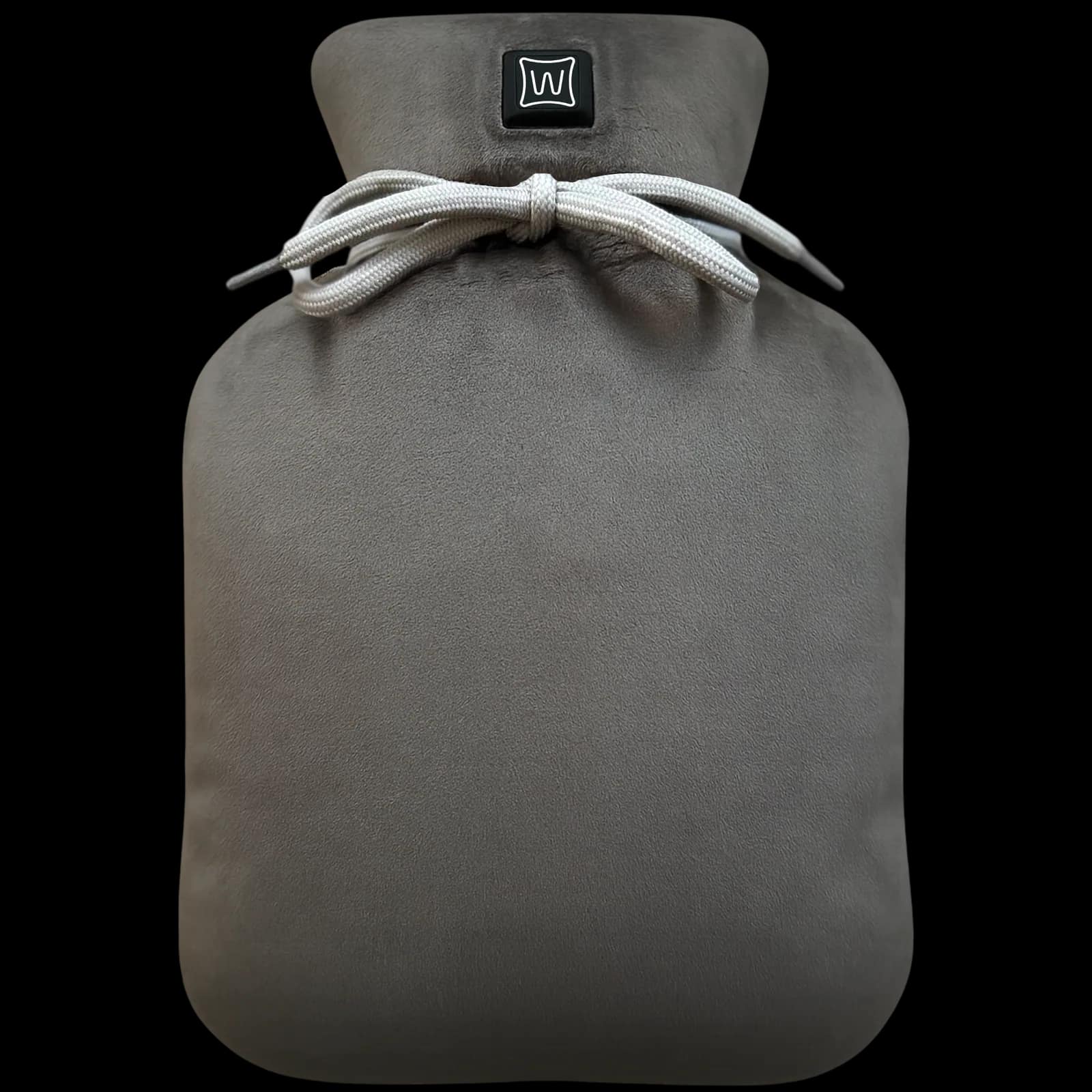Warmpi Buddy Velvet Grey 30x20cm infrared warmer with soft velvet cover and power bank