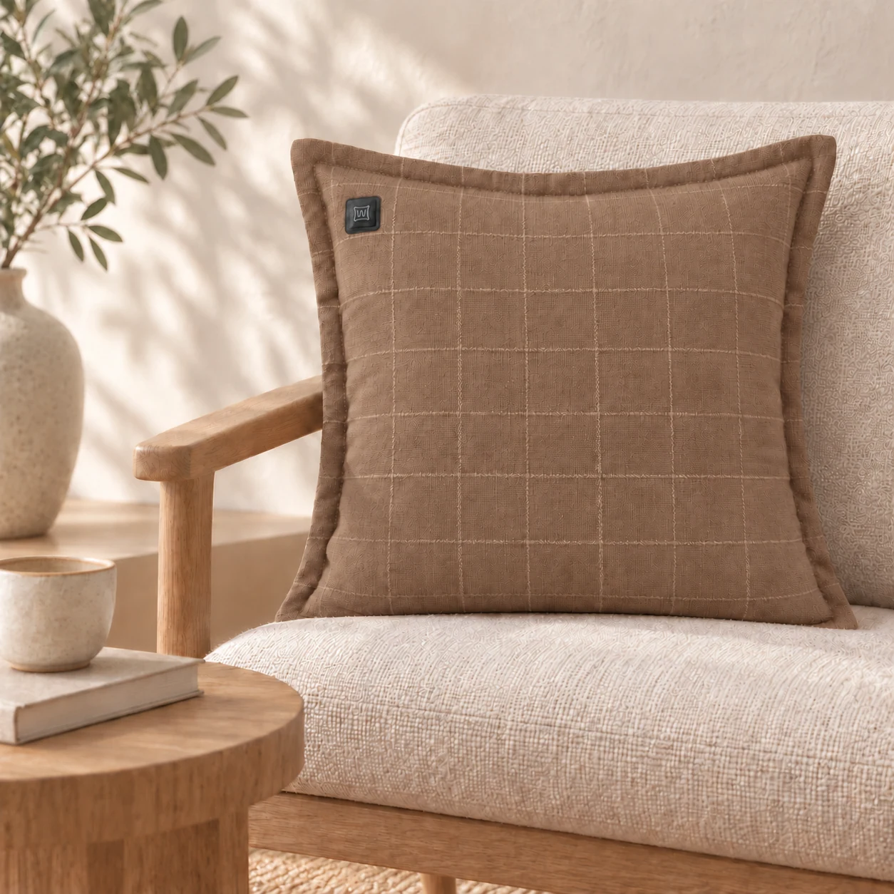 Warmpi Len Brązowy 45×45 cm poduszka grzewcza – Pokaż zdjęcie produktu 3