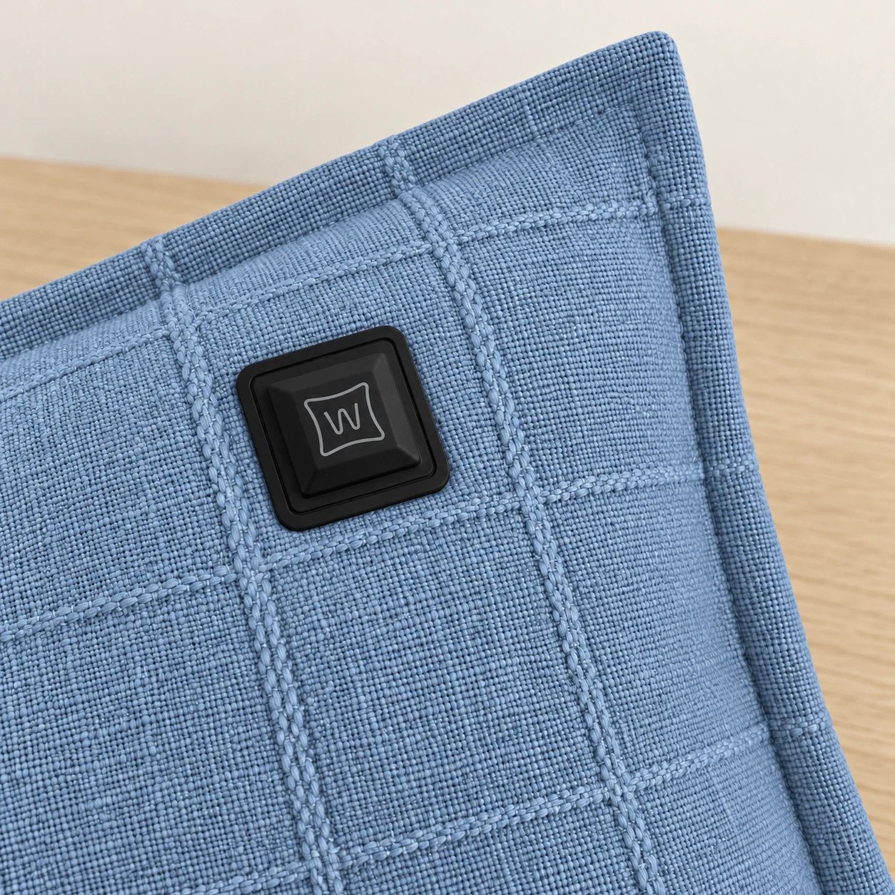 Warmpi Hør Lyseblå 45×45 cm varmepude – Vis produktbillede 2