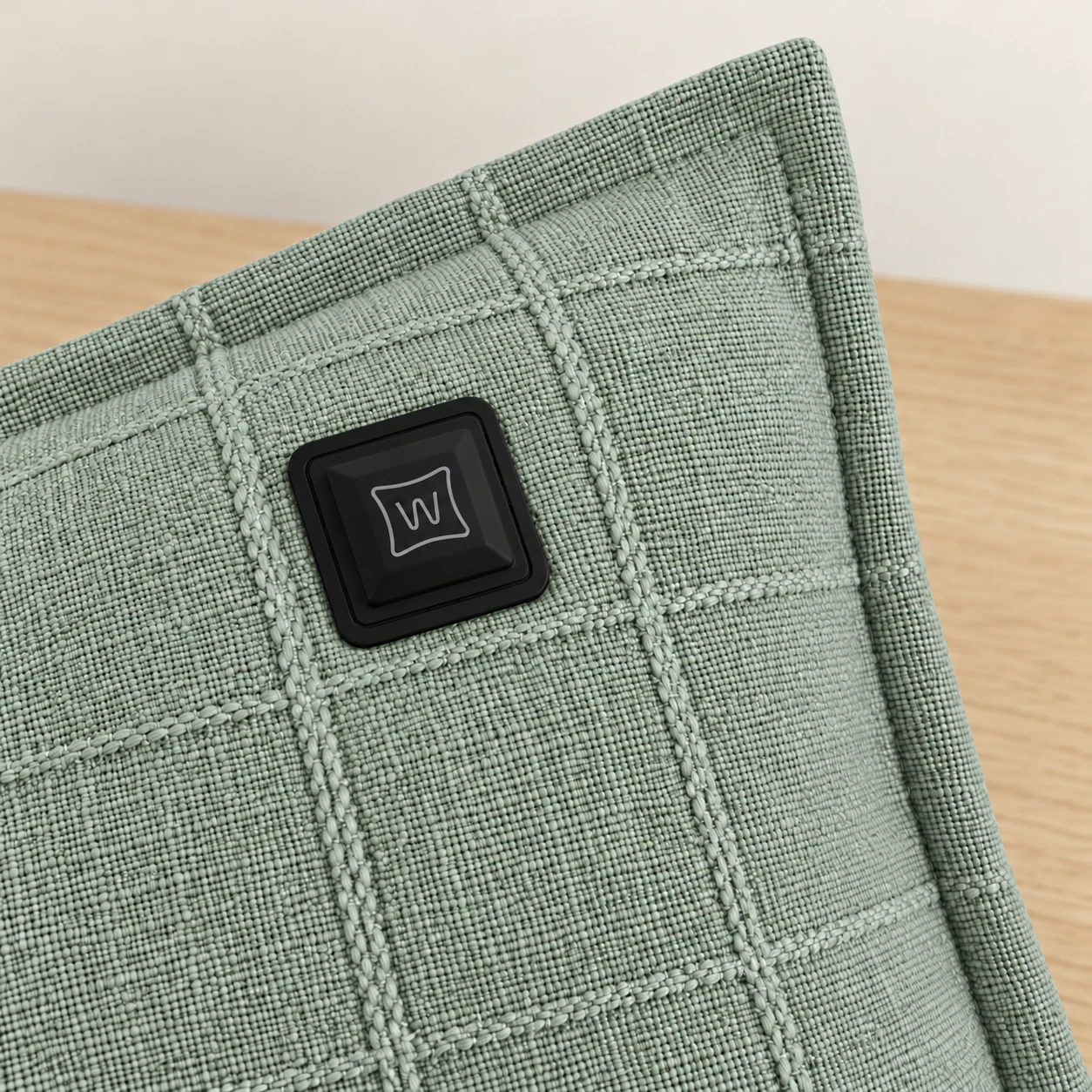 Warmpi Hør Grøn 45×45 cm varmepude – Vis produktbillede 2