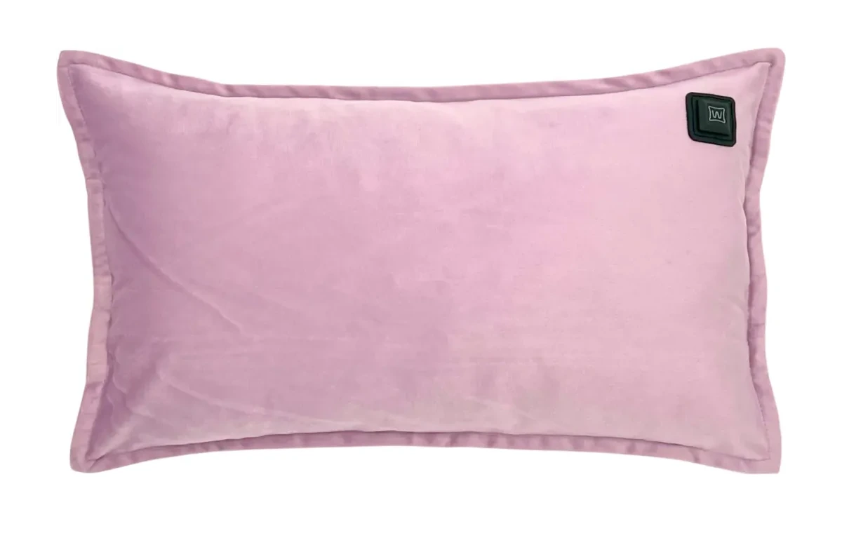 Purple Warmpi velvet 50x30cm infrared heating pillow with soft velvet fabric