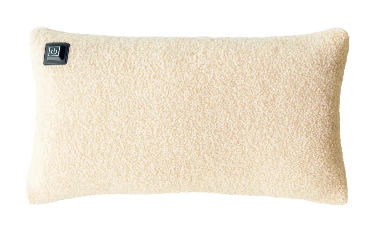 Off-White Warmpi teddy 50x30cm infrared heating pillow with cuddly fabric